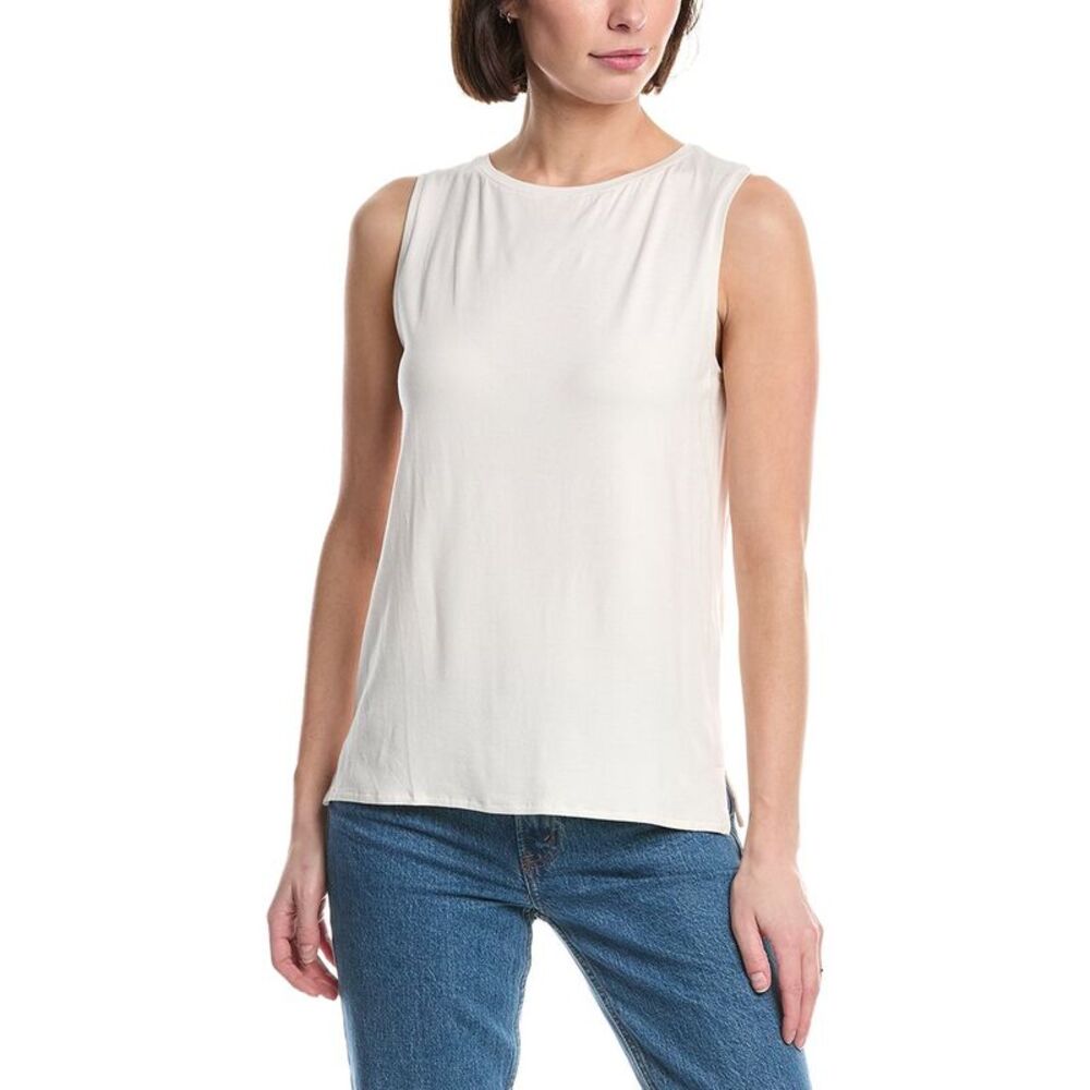 Majestic Filatures Womens  Soft Touch Relaxed Top, White
